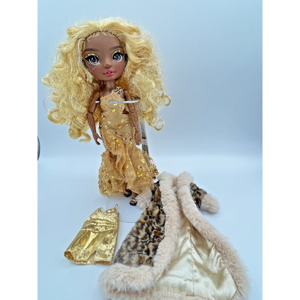 MGA Rainbow High Rainbow Vision Divas MELINE LUXE Gold Yellow Fashion Doll